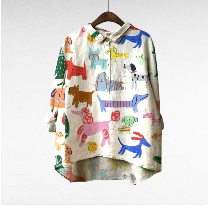 Constance | Élégante Blouse d'Été Linne