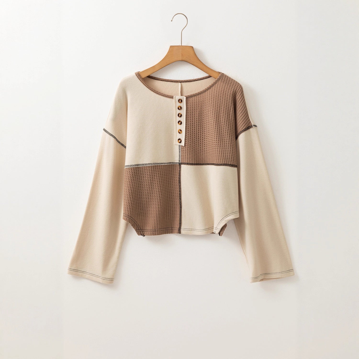 Almée™ | Pull patchwork à col rond