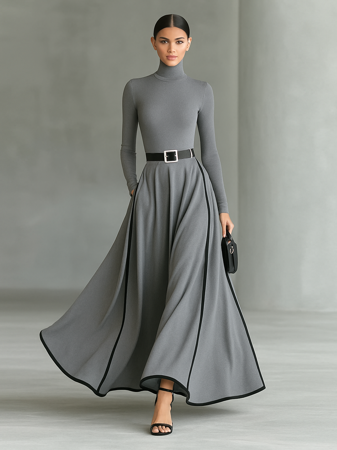 Ginevra | Robe Maxi Noire