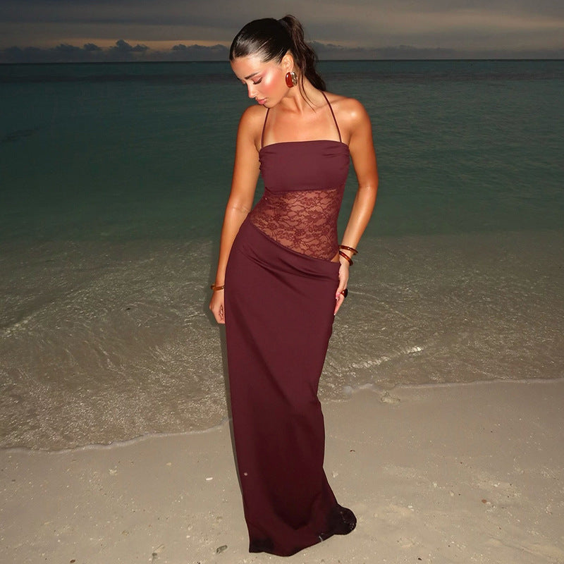 Camille | Robe en Velours Flamme