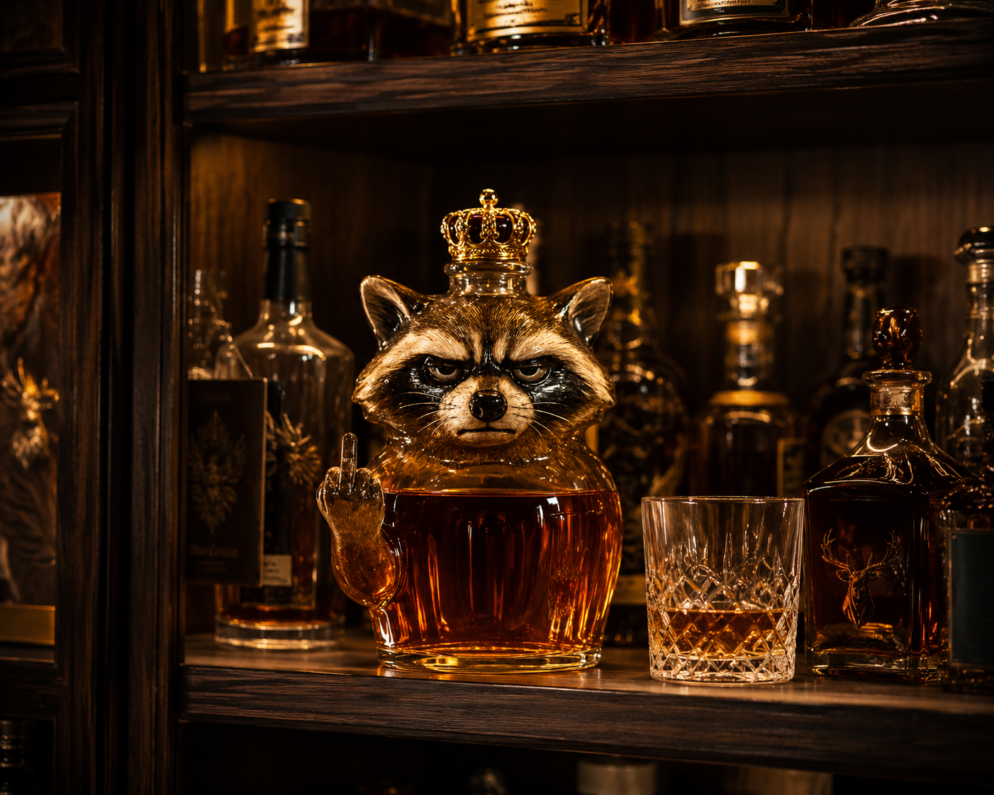 Bouteille de Whisky — Édition Raton Laveur Rebelle