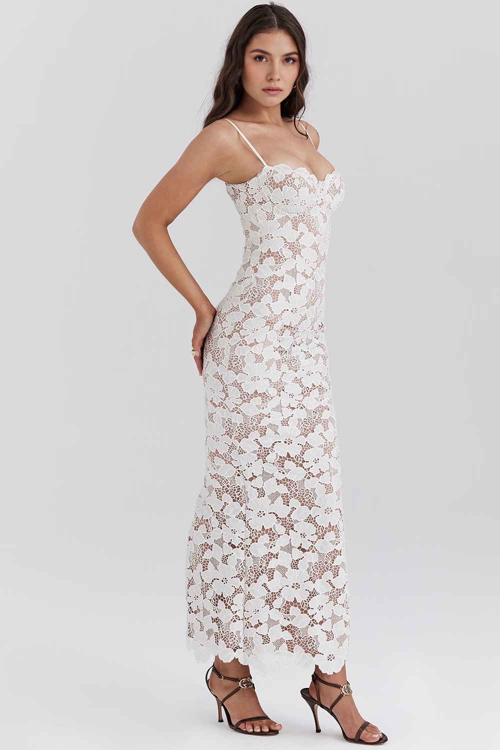 Élodie | Robe Maxi Brodée