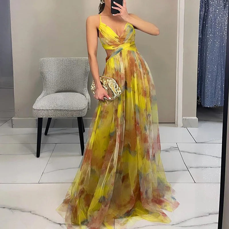 Giselle - Superbe Maxi-Robe Florale