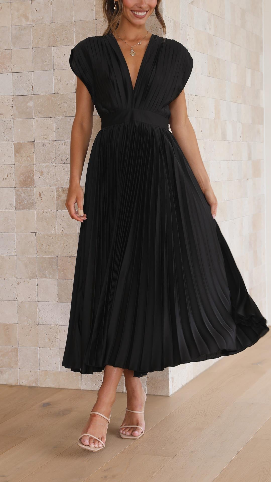 Isla | Élégante Robe Plissée