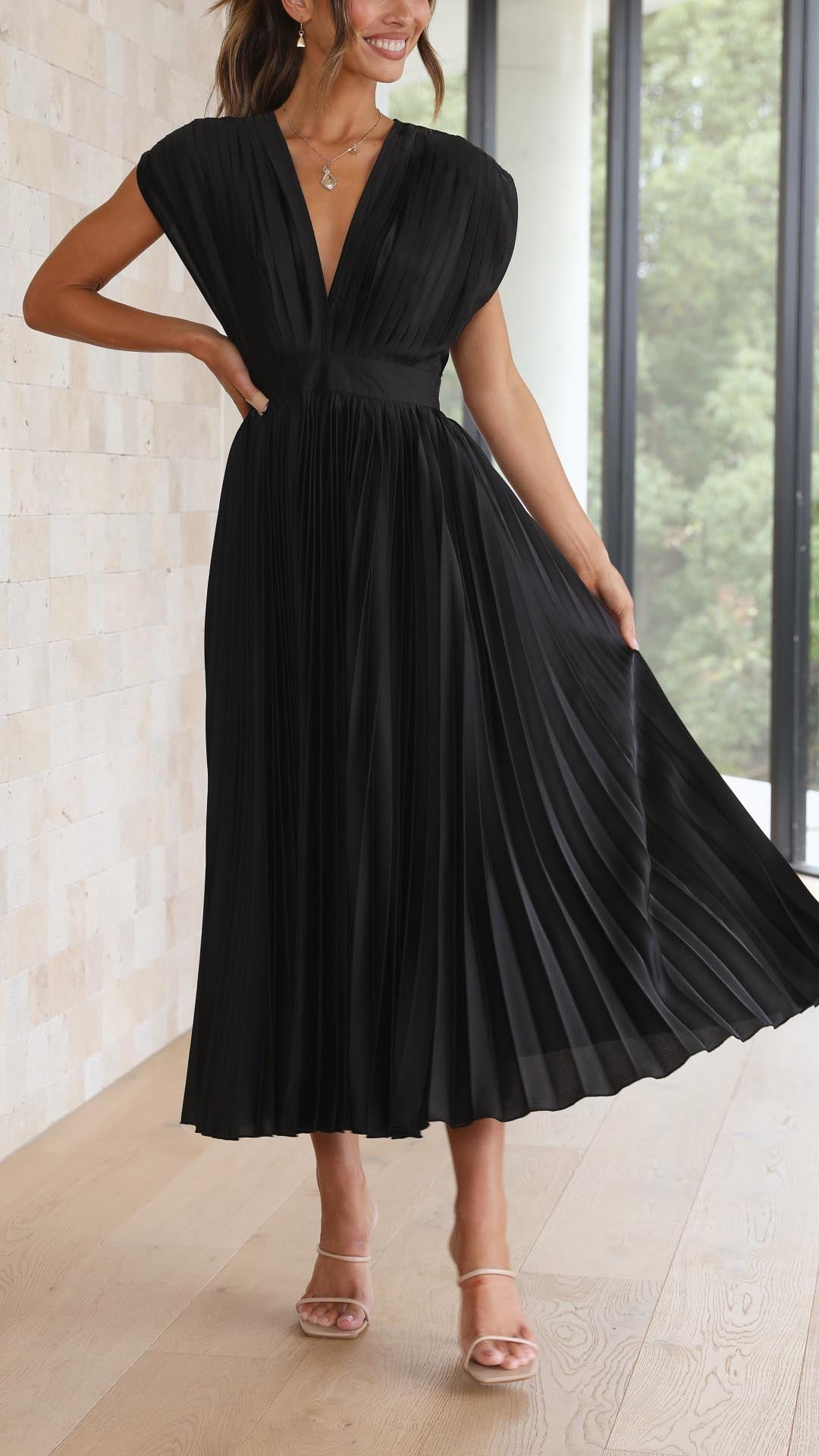 Isla | Élégante Robe Plissée