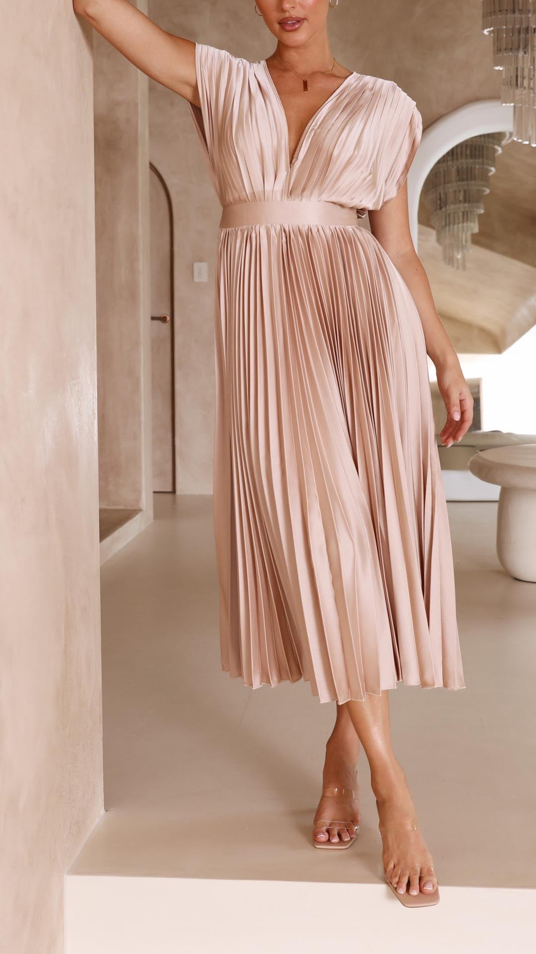 Isla | Élégante Robe Plissée
