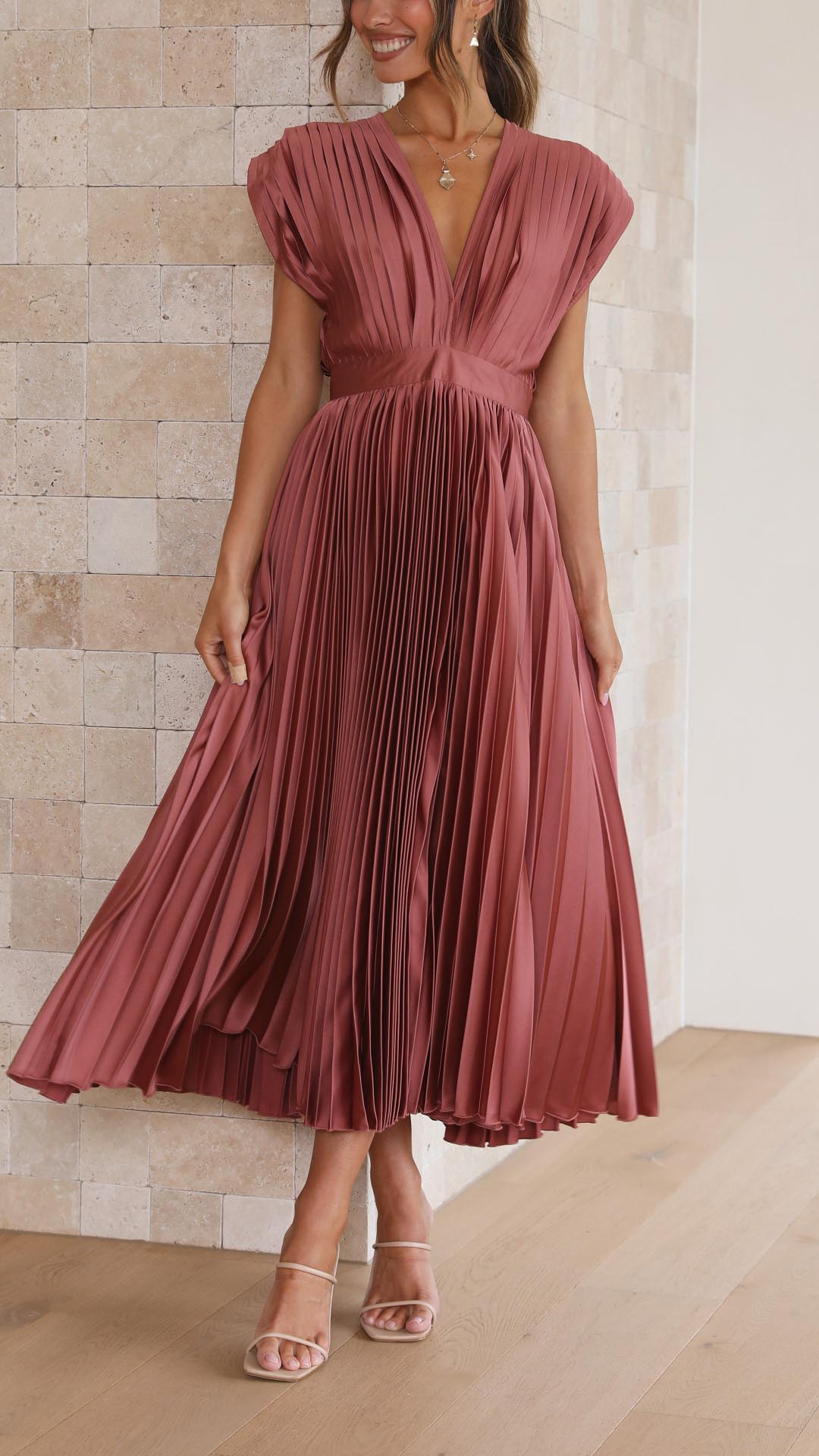 Isla | Élégante Robe Plissée