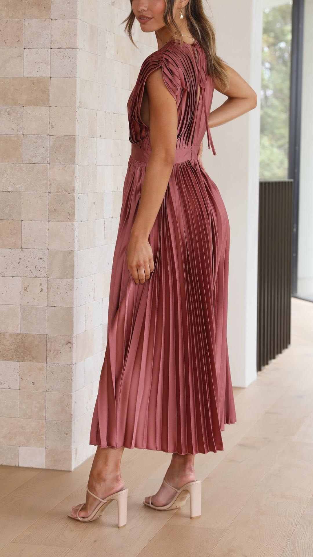 Isla | Élégante Robe Plissée