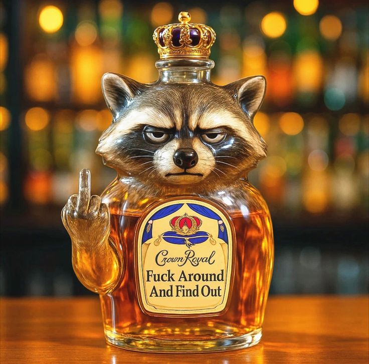 Bouteille de Whisky — Édition Raton Laveur Rebelle