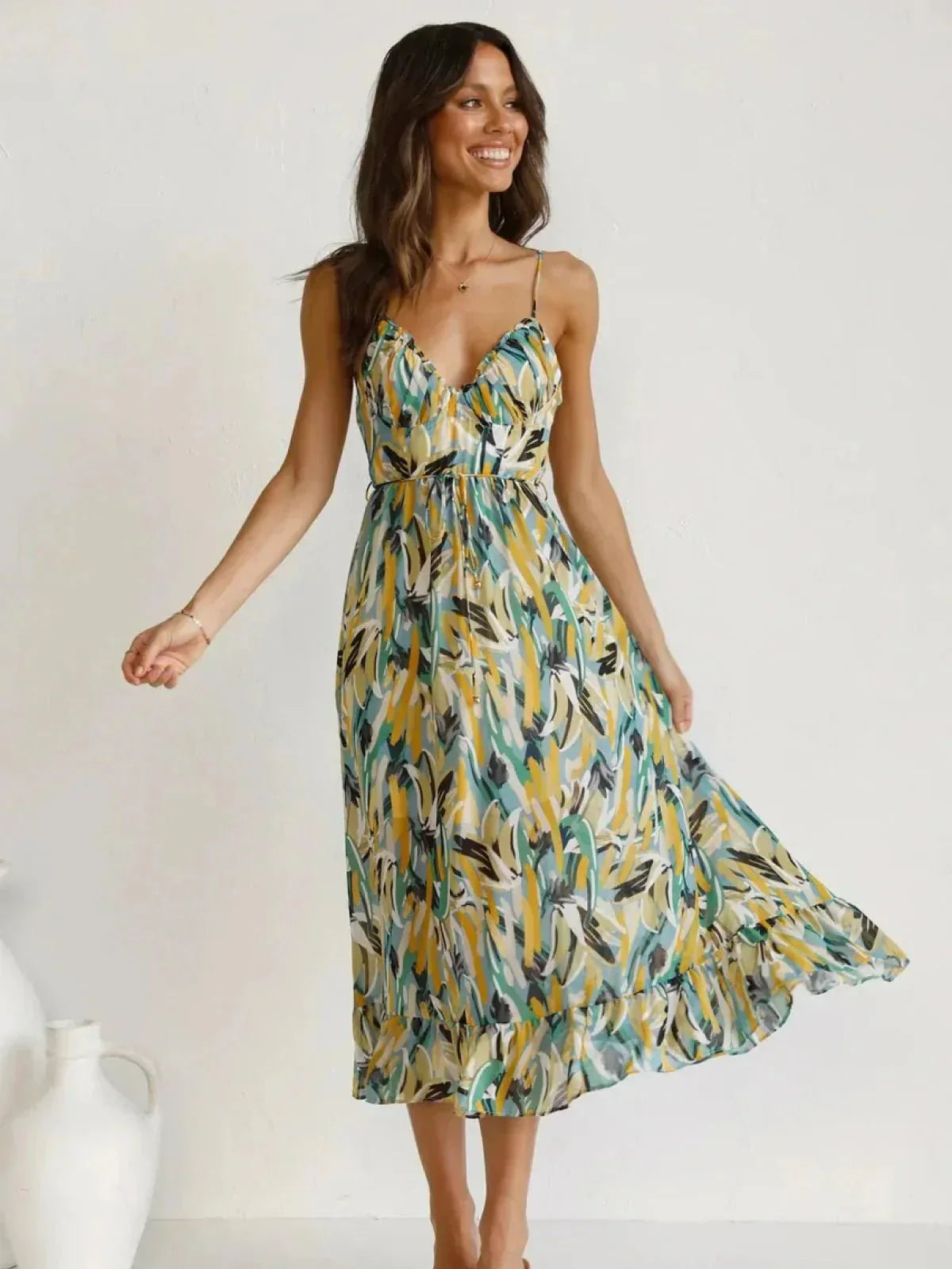 Chiara™ | Colorful Midi Dress