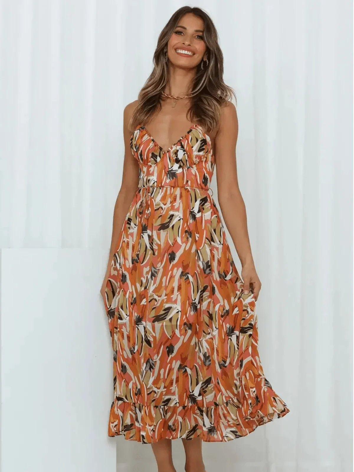 Chiara™ | Colorful Midi Dress