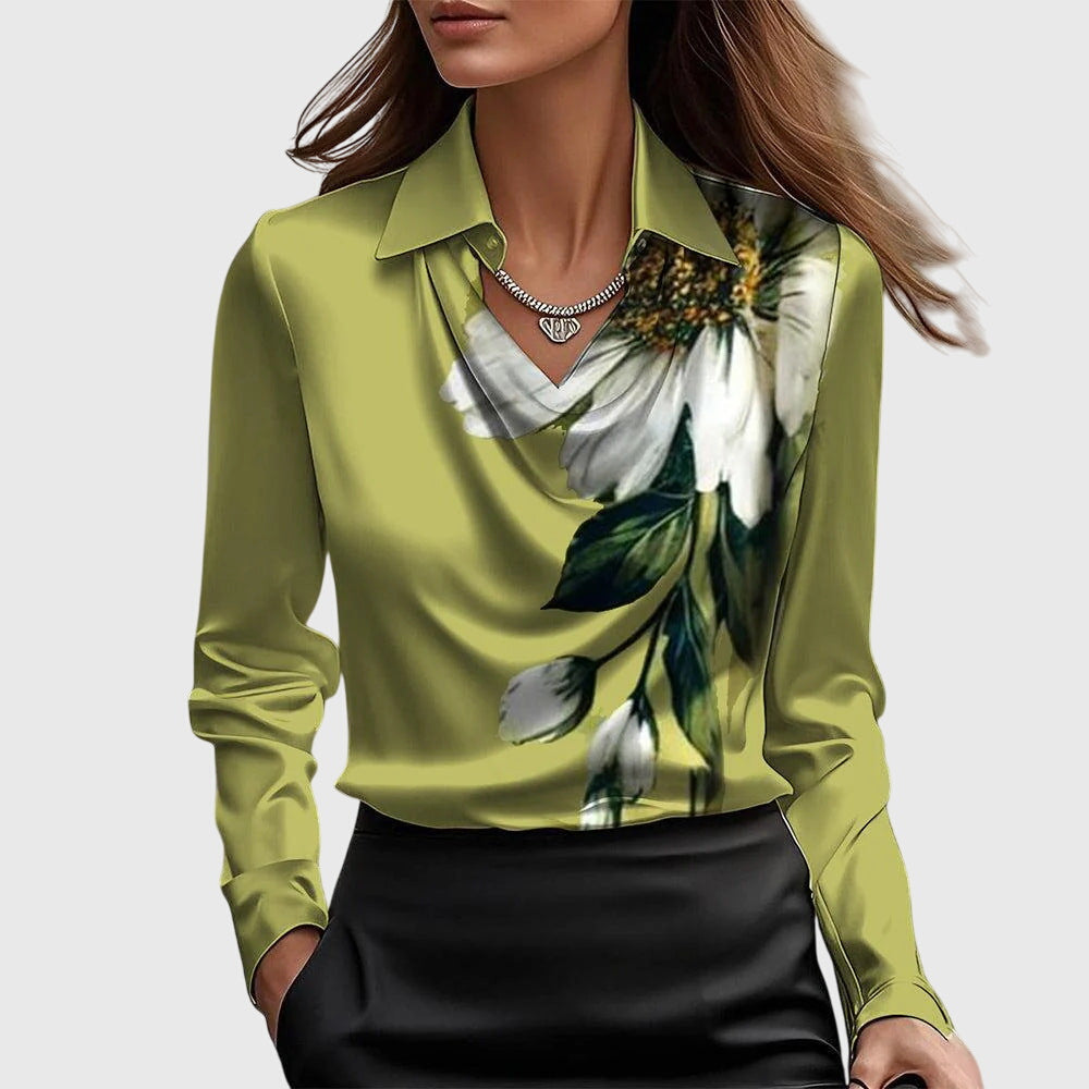 Sylvie - Blouse Brillante et Élégante