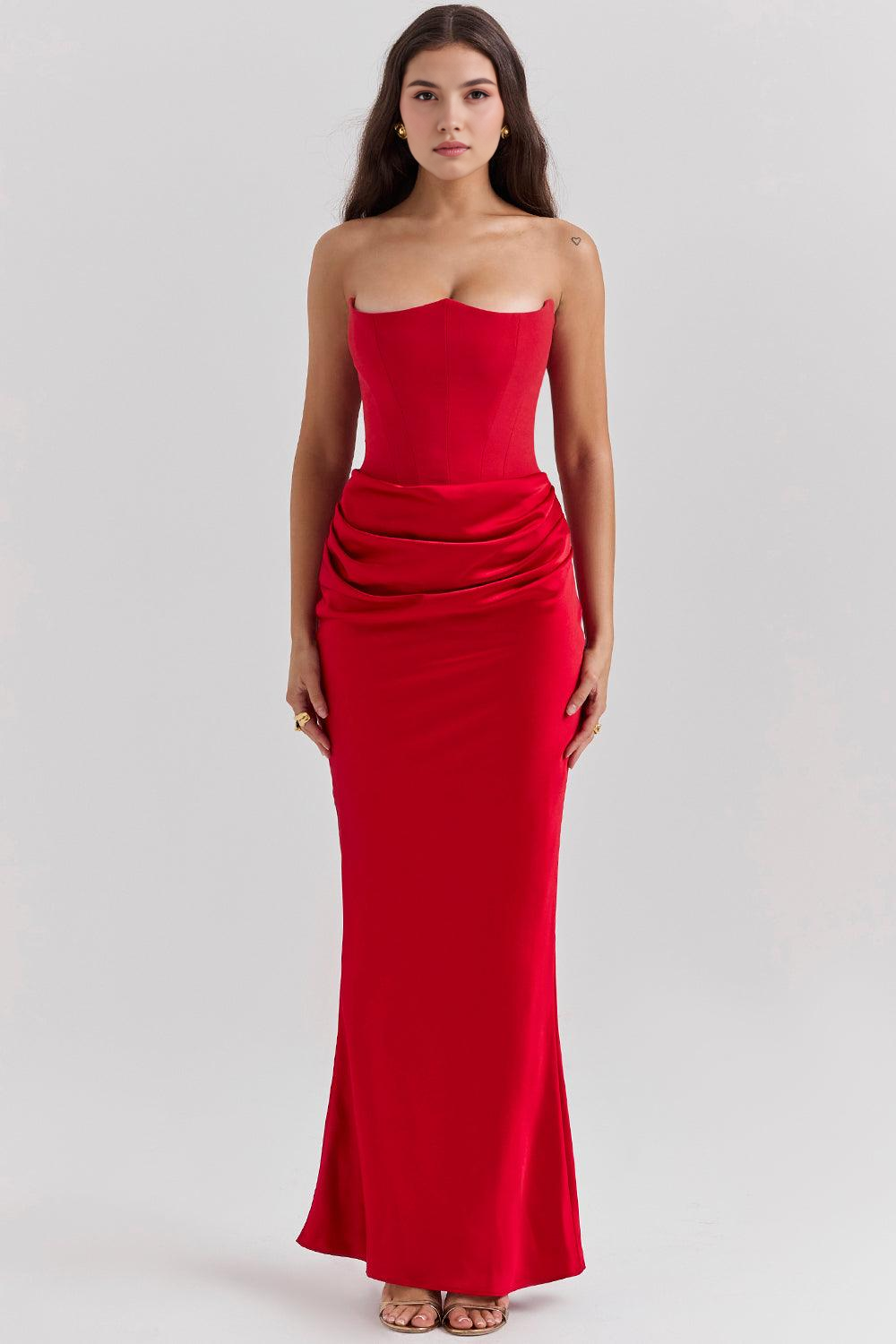 Céleste | Robe en satin