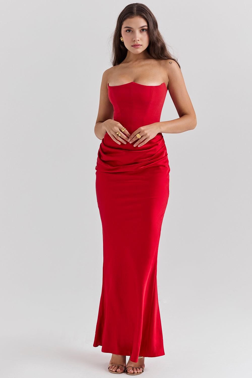Céleste | Robe en satin