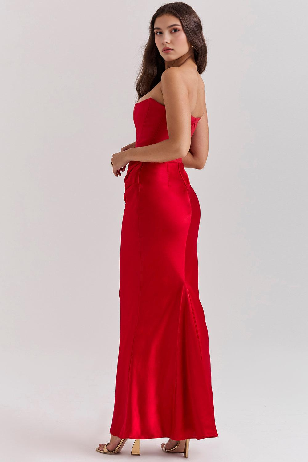 Céleste | Robe en satin