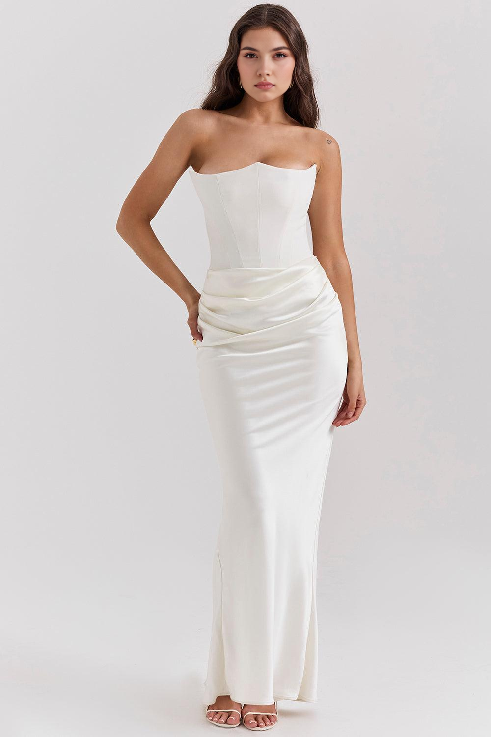Céleste | Robe en satin
