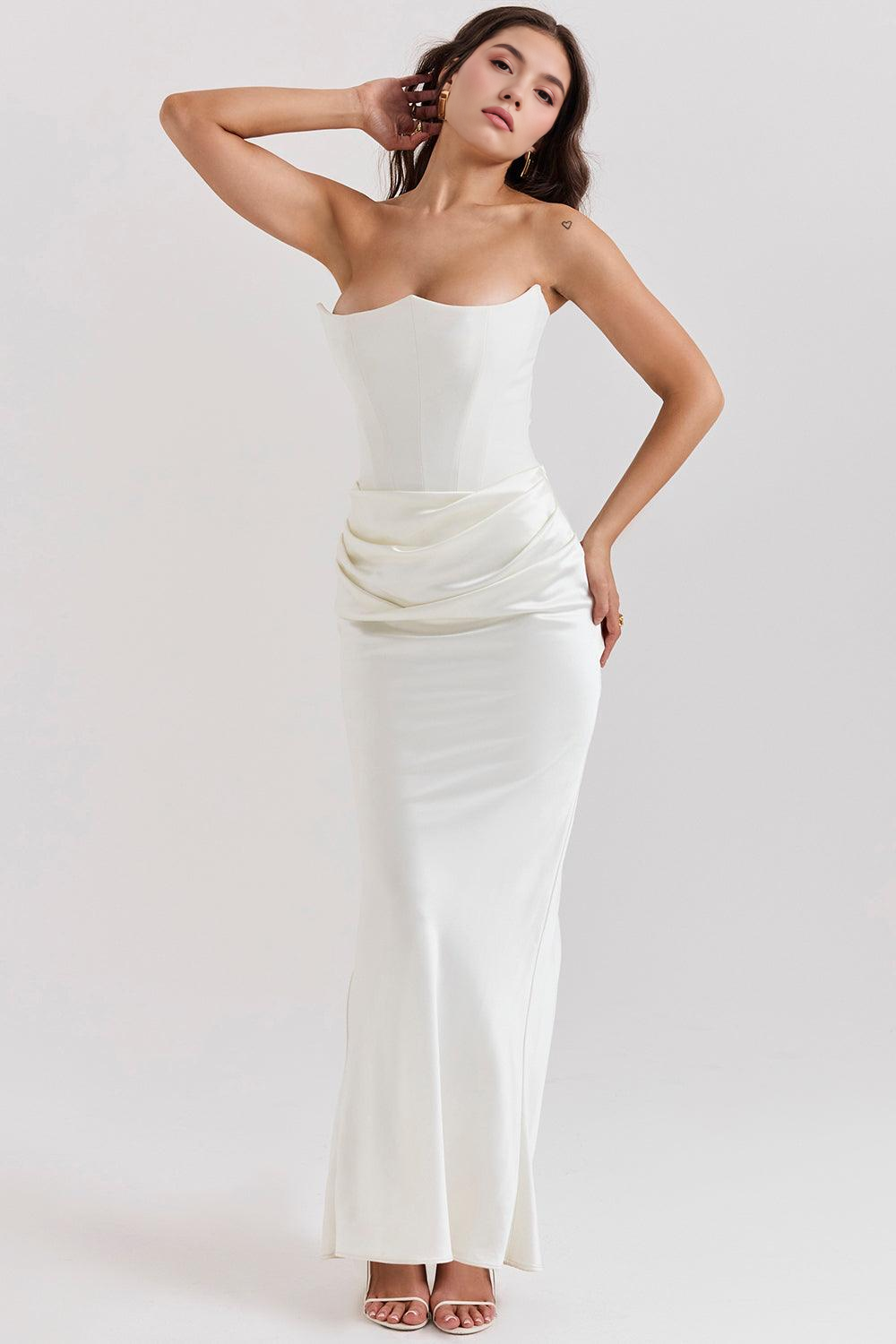 Céleste | Robe en satin