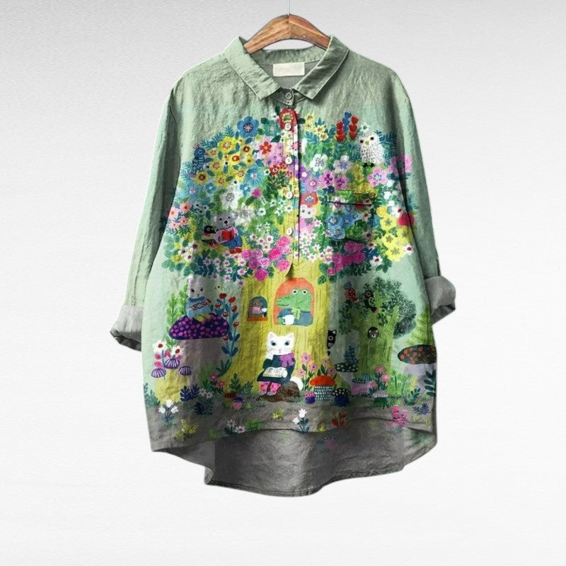 Caroline | Blouse d'été élégante Linne
