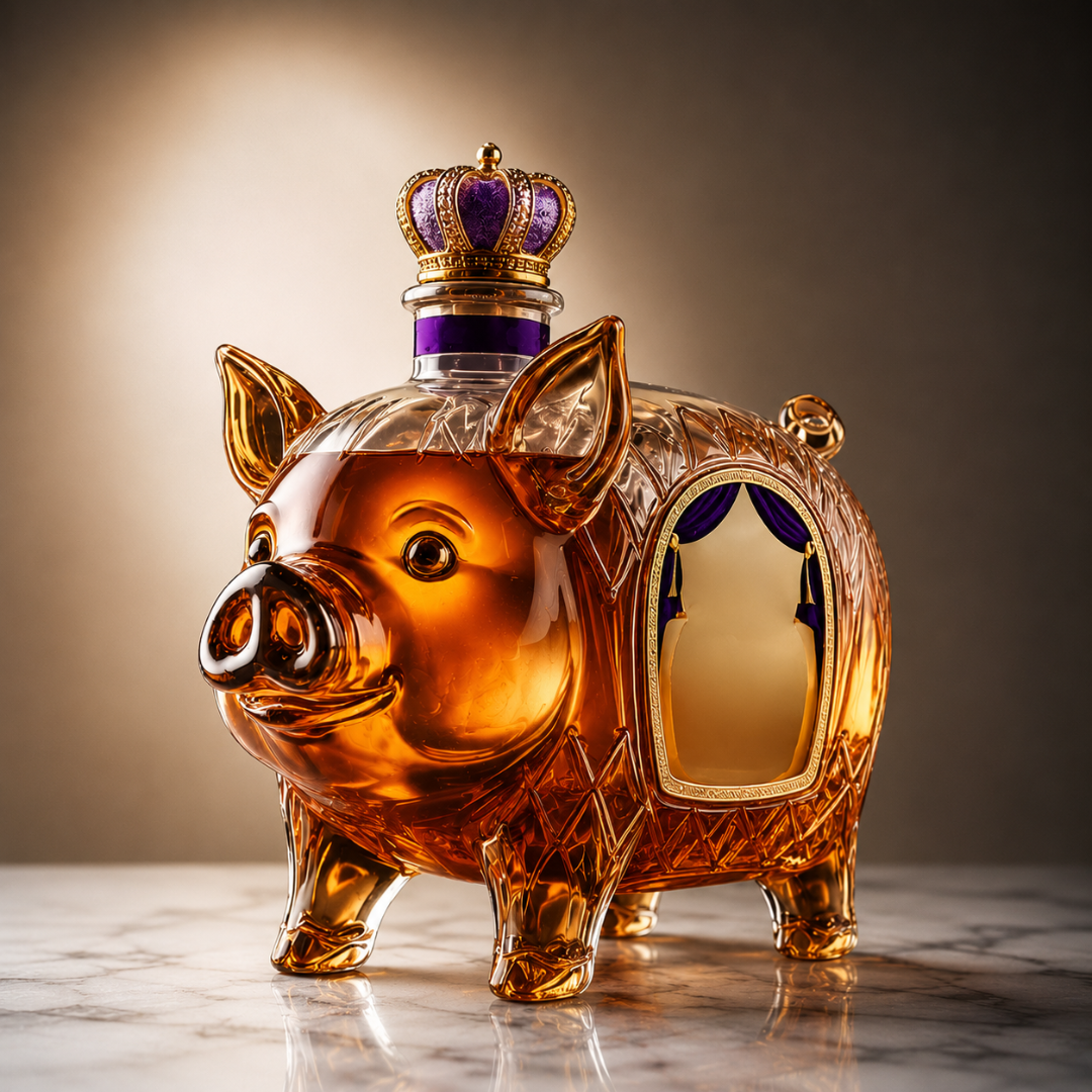 Bouteille de Whisky - Édition Porc