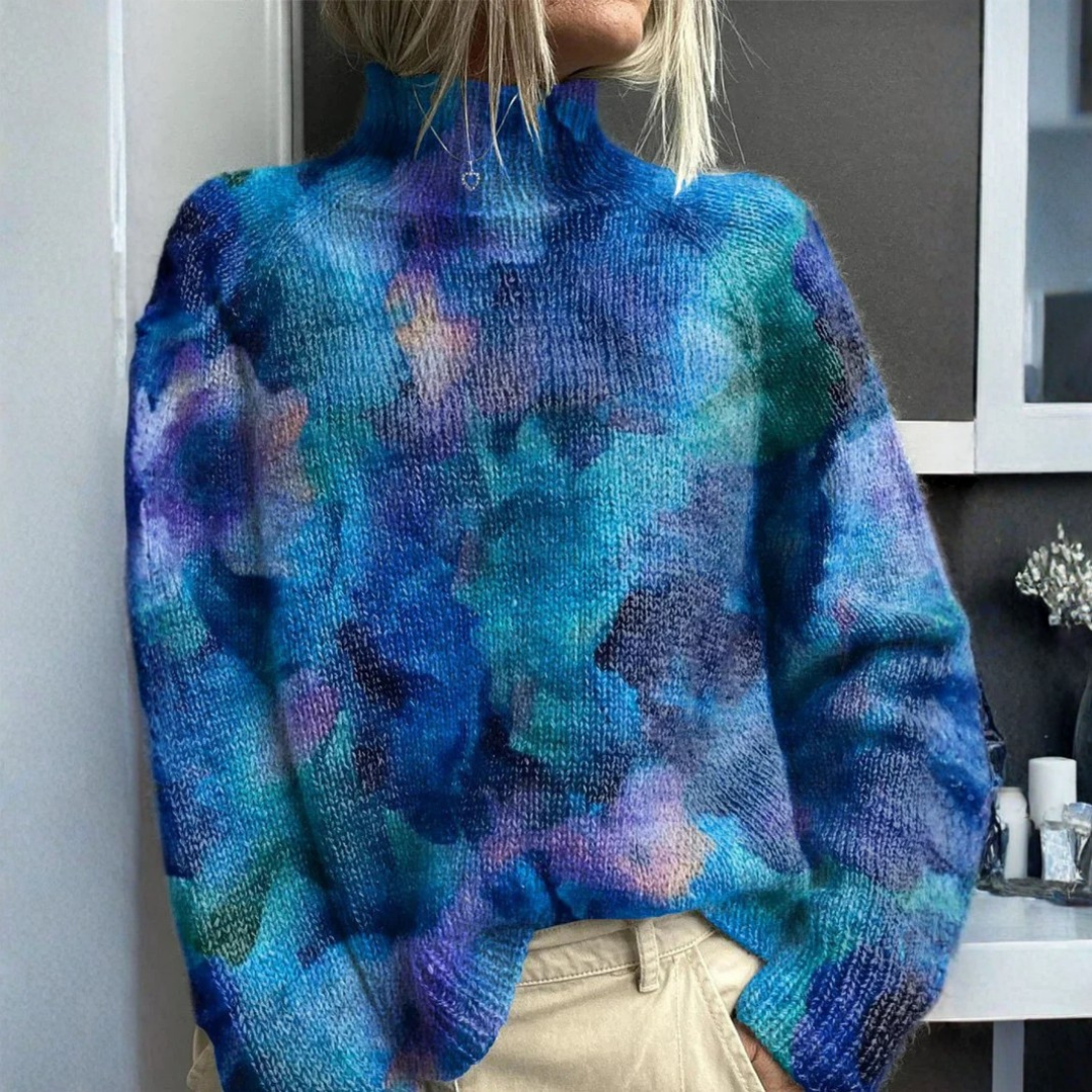 Aurélie | Pull Col Montant Chaud et Élégant