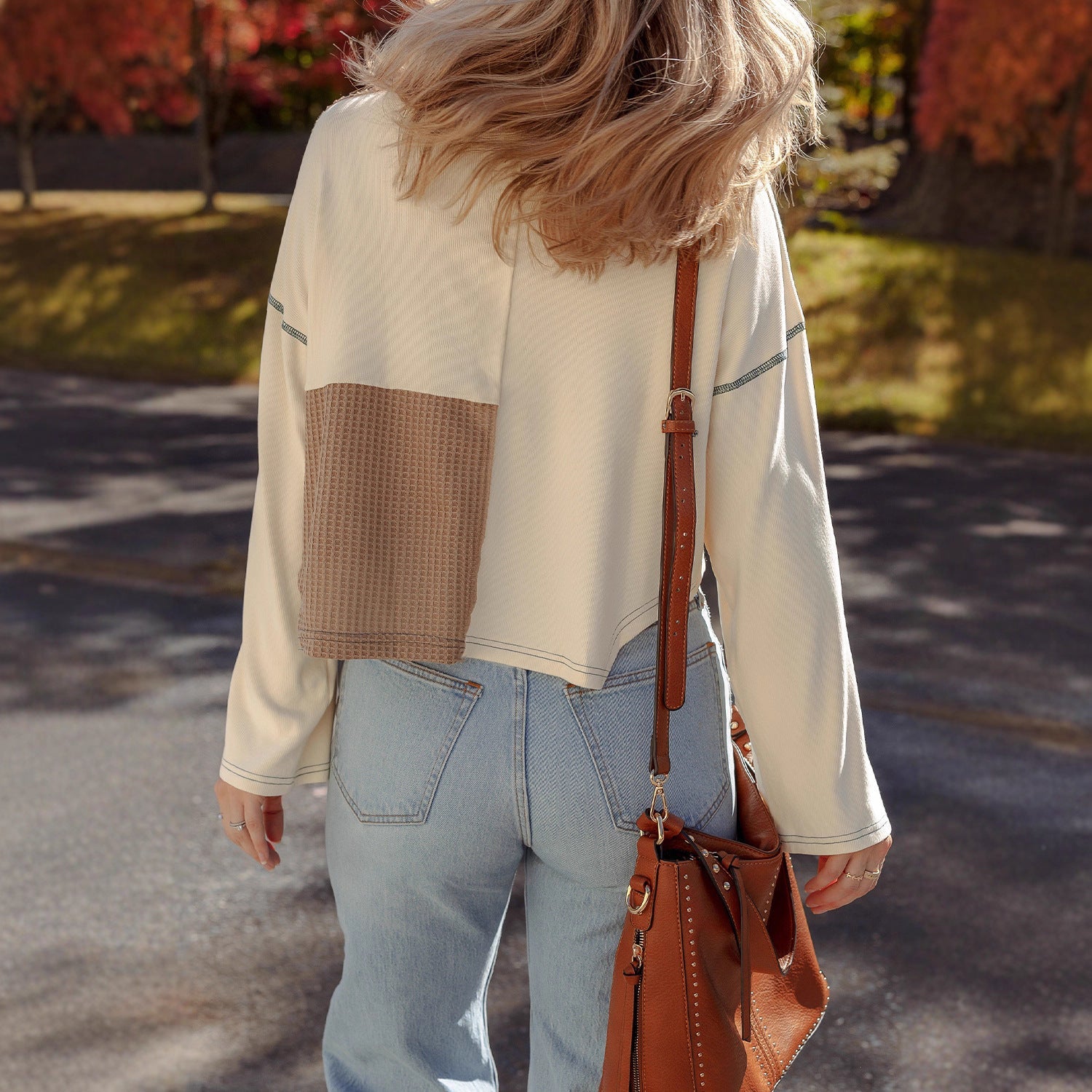 Almée™ | Pull patchwork à col rond