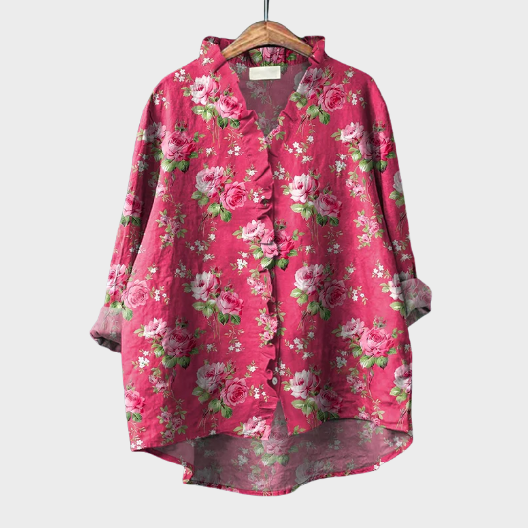 Tara | Blouse d'été élégante en lin