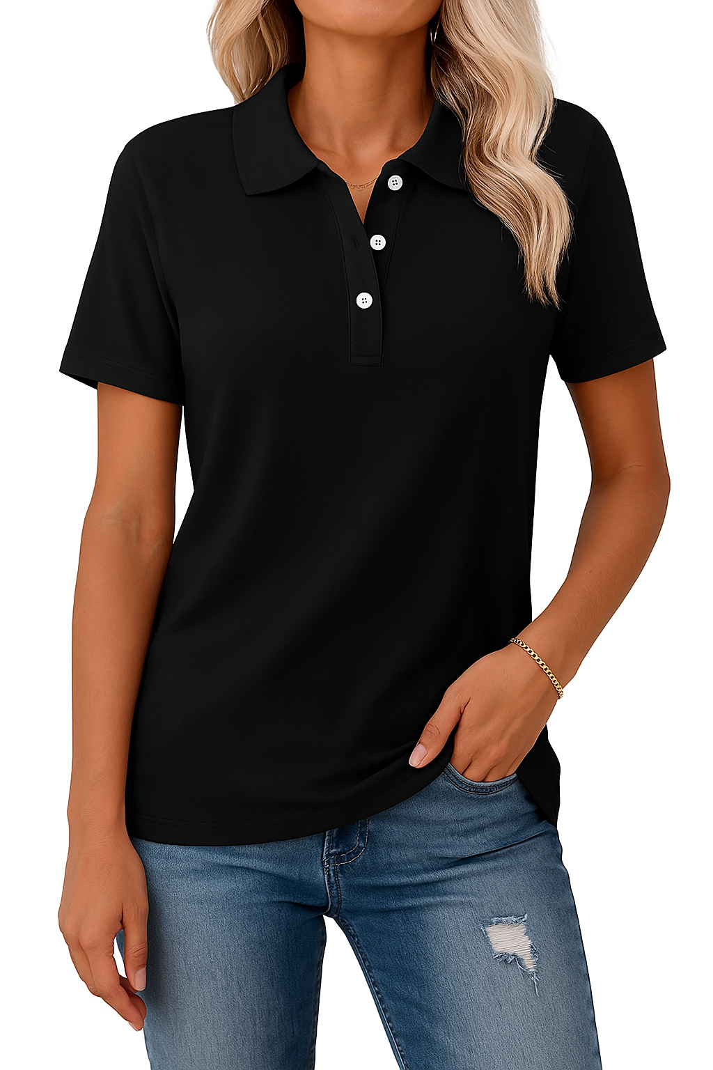 Julia - Chemise Polo Respirante au Style Élégant