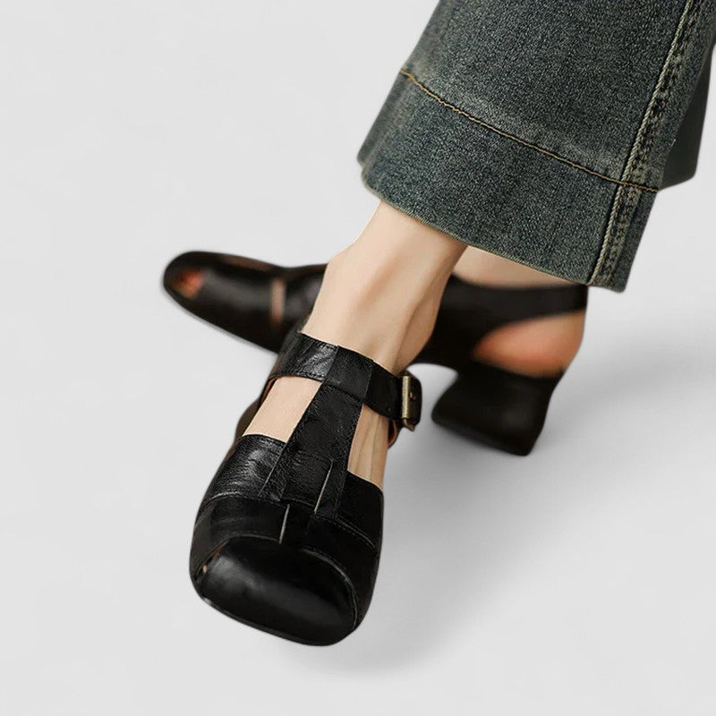 Amélie™ | Chaussures orthopédiques Mary Jane en vrai cuir