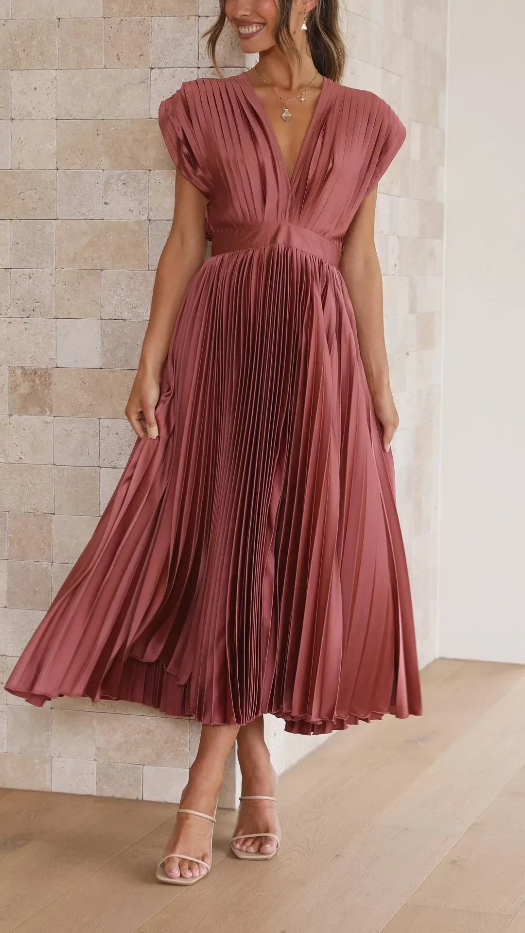 Isla | Élégante Robe Plissée