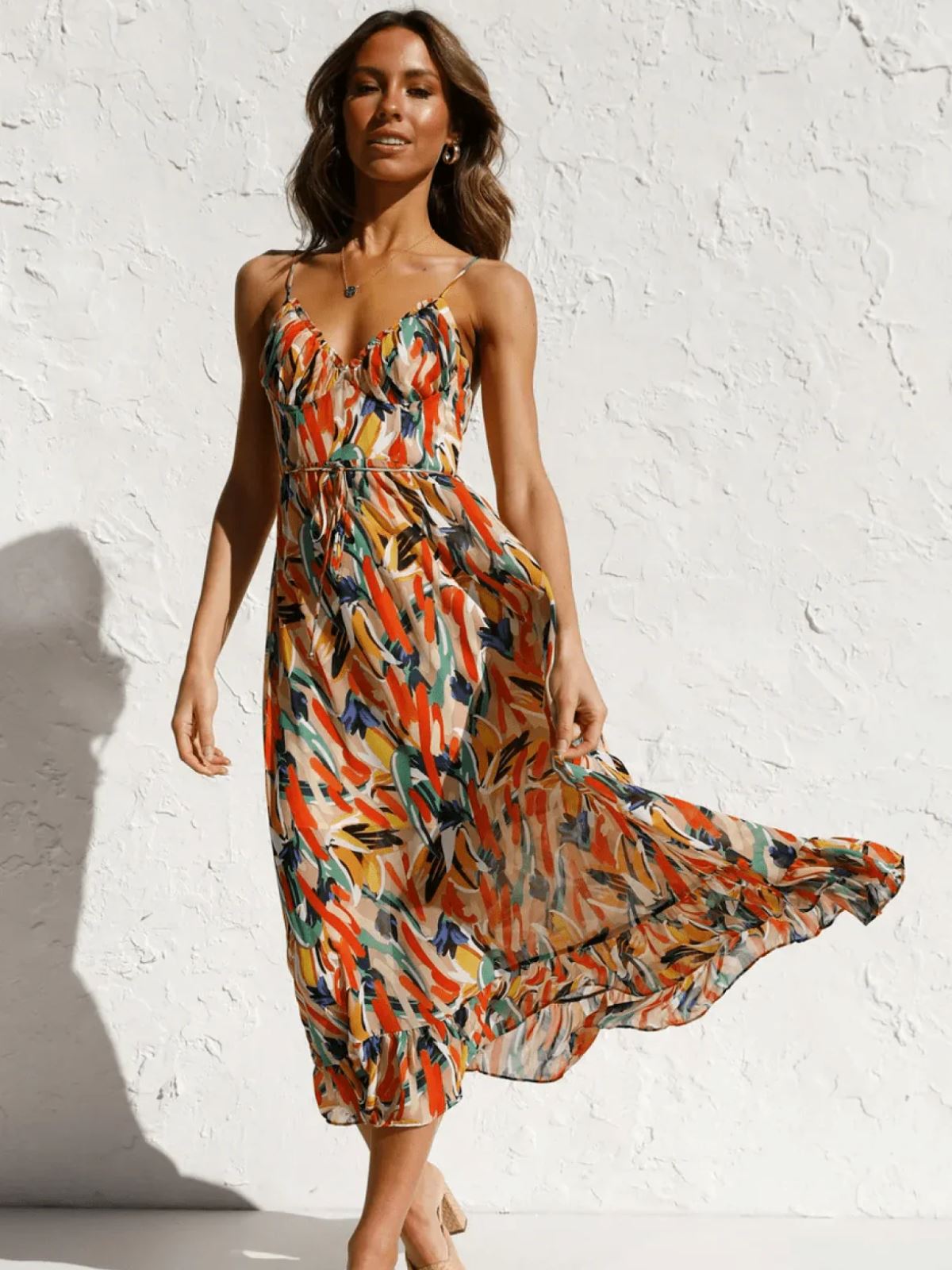 Chiara™ | Colorful Midi Dress