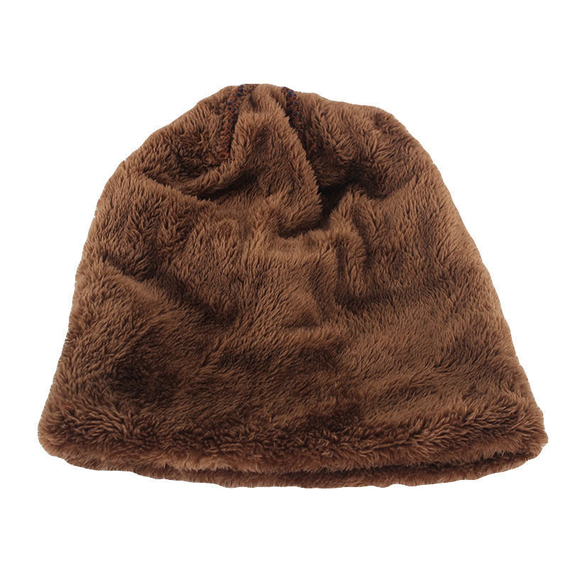 Bonnet en Cuir d'Hiver pour Homme, Maille, Doux et Doublé en Polaire - Modèle Pierre