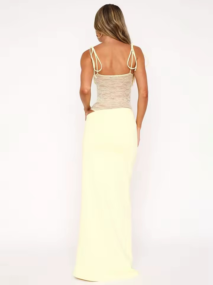 Camille | Robe en Velours Flamme